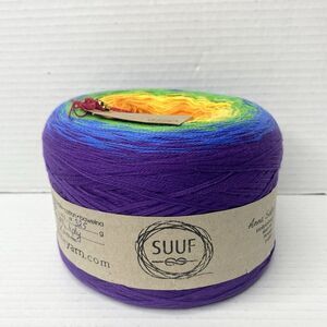 Gradient Yarn Cake 325 gr Cotton Purple Blue Green Yellow Orange Red
